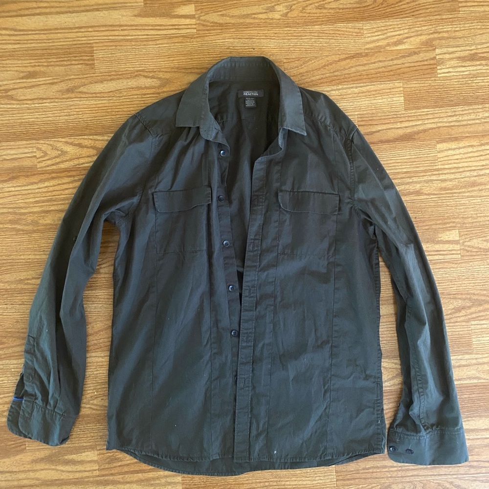 Dark green button down by Kenneth Cole size small